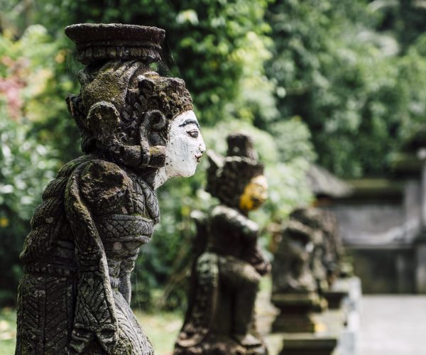 Bali statue in temple, Indonesia