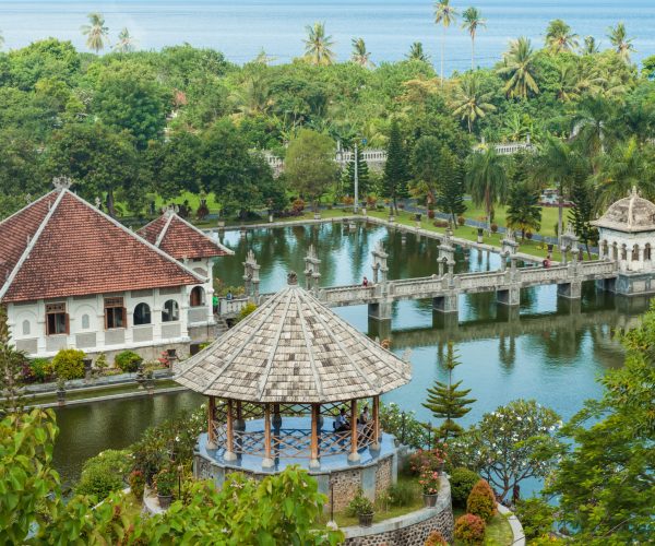 Karangasem water temple palace in Bali, Indonesia